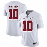 Alabama Crimson Tide 10 A.J. McCarron White Nike College Football Jersey Dzhi,baseball caps,new era cap wholesale,wholesale hats